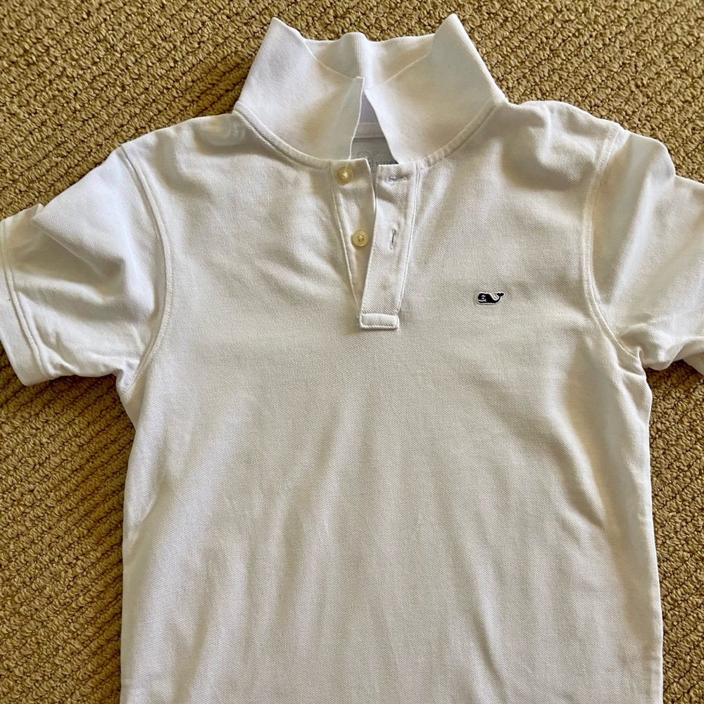 NEW Vineyard Vines White Polo Small (8-10)